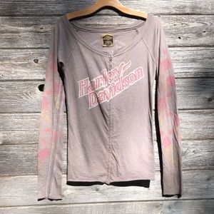 Y2k Harley Davidson zip-up Trunk LTD